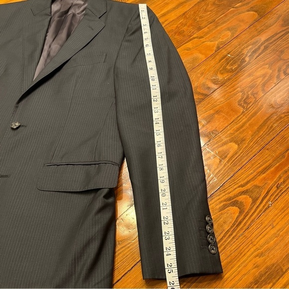 Saks Fifth Avenue 100% Wool Black Series Blazer 38R Cloth by Ermenegildo Zegna - Picture 3 of 11